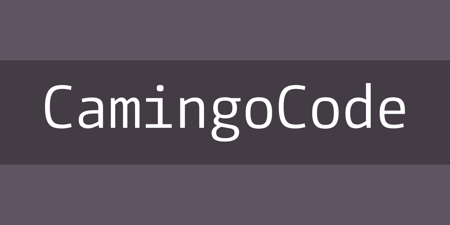 Font CamingoCode